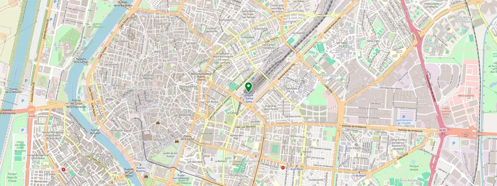 Carte montrant l’emplacement de Sevilla Santa Justa