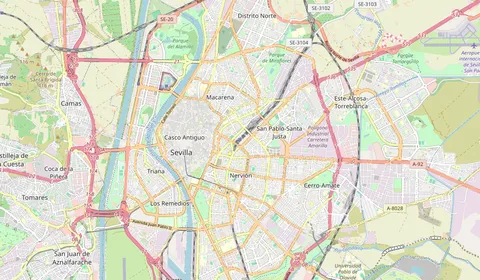 Karte mit der Lage von Sevilla Santa Justa