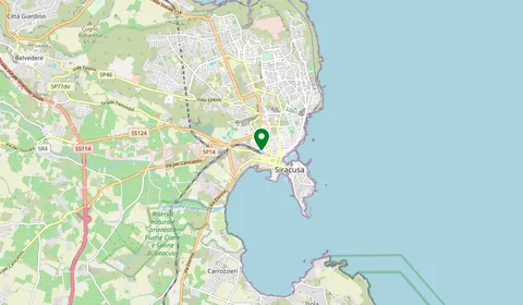 Map showing the location of Siracusa