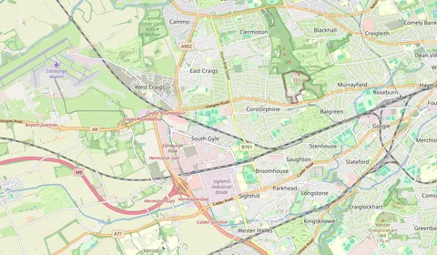 Map showing the location of South Gyle