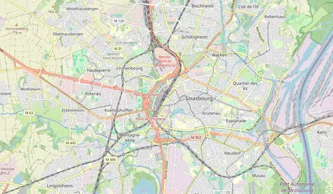 Carte montrant l’emplacement de Strasbourg