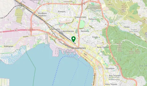 Carte montrant l’emplacement de Thessaloniki