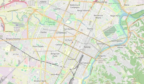 Kaart met de locatie van Torino Porta Susa