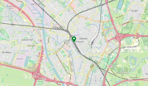 Map showing the location of Utrecht Centraal