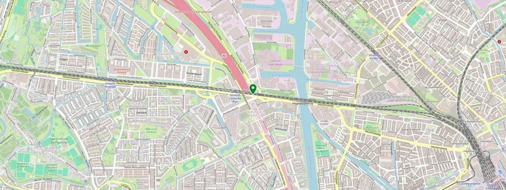 Kaart met de locatie van Utrecht Leidsche Rijn