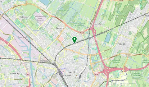 Map showing the location of Utrecht Overvecht