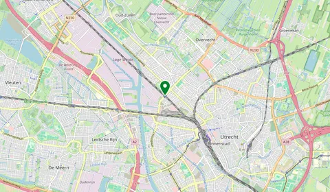 Map showing the location of Utrecht Zuilen