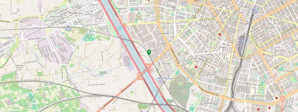Karte mit der Lage von Valencia Sant Isidre