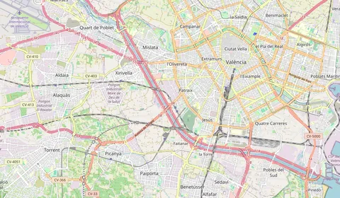 Karte mit der Lage von Valencia Sant Isidre