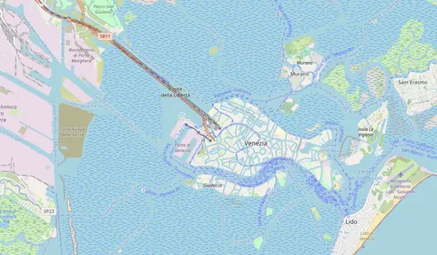 Carte montrant l’emplacement de Venezia Santa Lucia