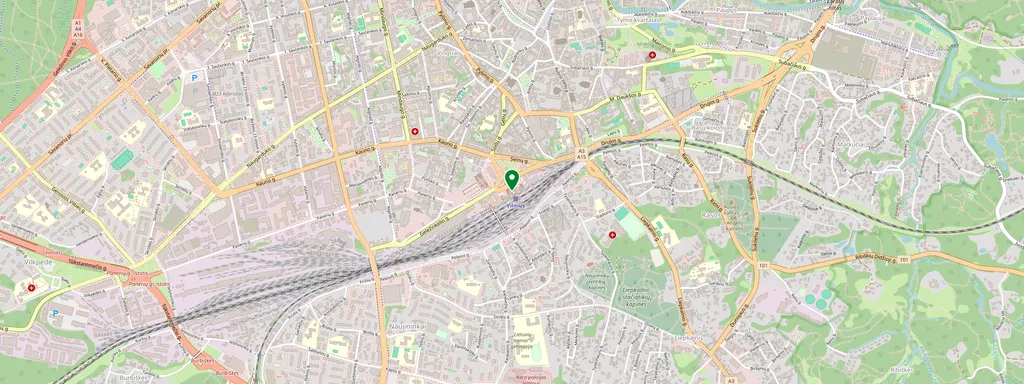 Carte montrant l’emplacement de Vilnius