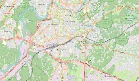 Mappa che mostra la posizione di Vilnius