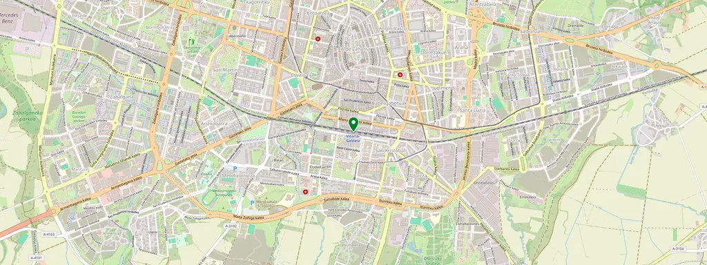 Map showing the location of Vitoria-Gasteiz