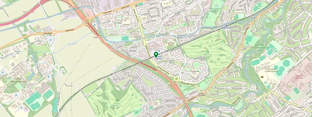 Map showing the location of Wester Hailes