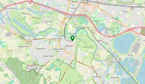 Map showing the location of Windsor & Eton Central