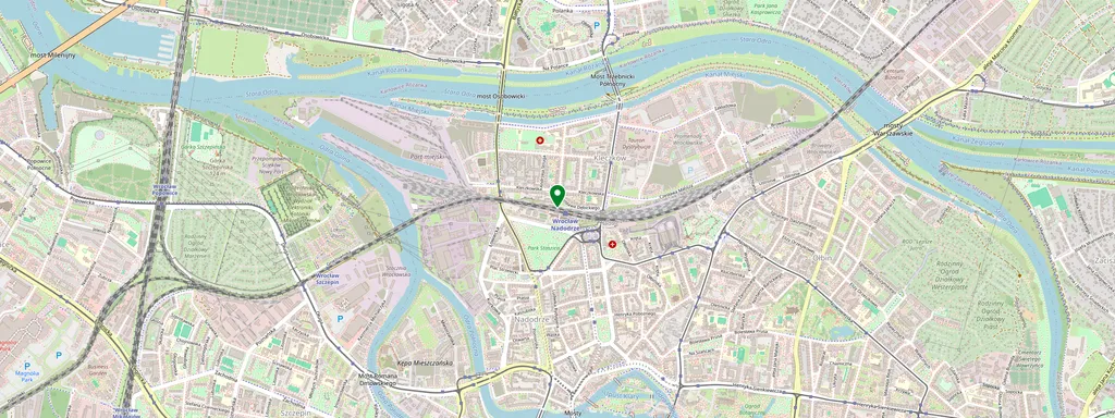 Carte montrant l’emplacement de Wrocław Nadodrze
