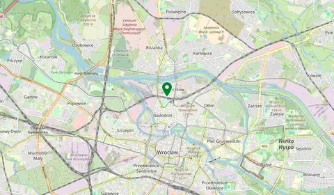 Karte mit der Lage von Wrocław Nadodrze