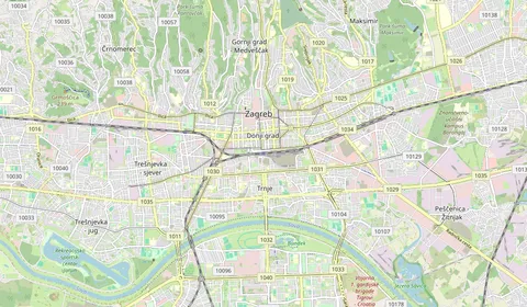 Mappa che mostra la posizione di Zagreb Glavni kolodvor