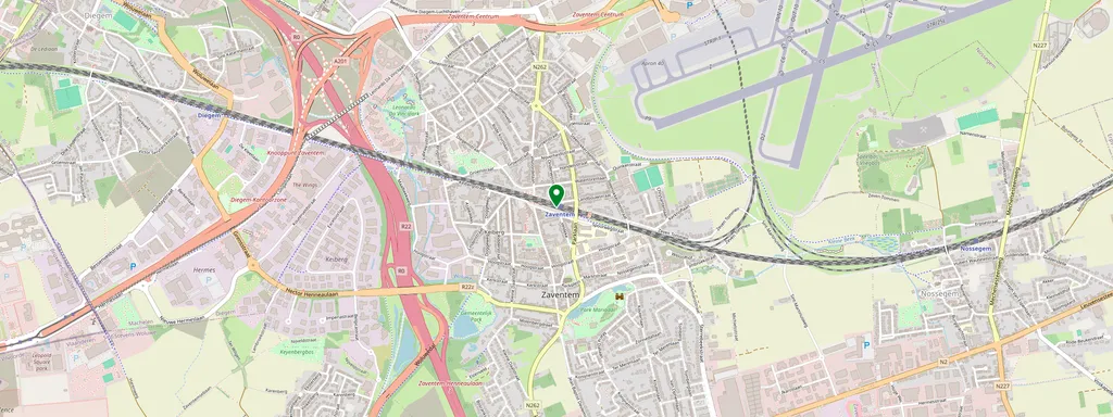 Carte montrant l’emplacement de Zaventem