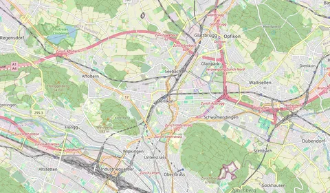 Mappa che mostra la posizione di Zürich Oerlikon
