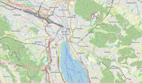 Mappa che mostra la posizione di Zürich Stadelhofen