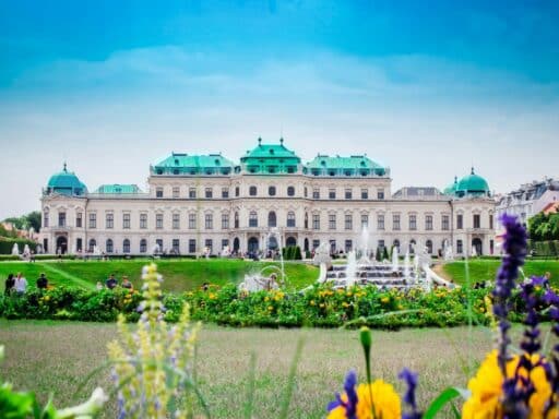 Belvedere Palace and gardens in Vienna